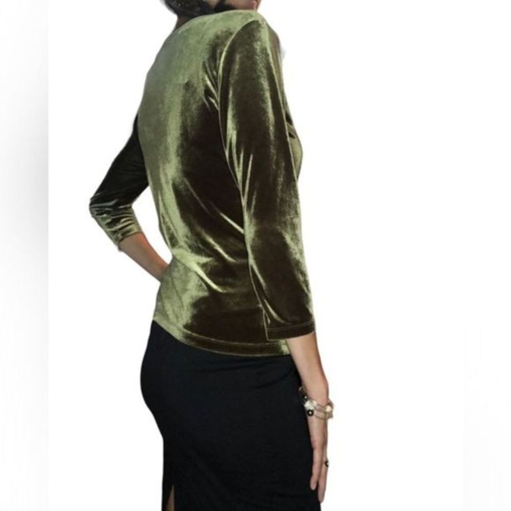 179. 5/$25 Vintage 90’s The Limited Velvet Top (M) - Picture 5 of 8